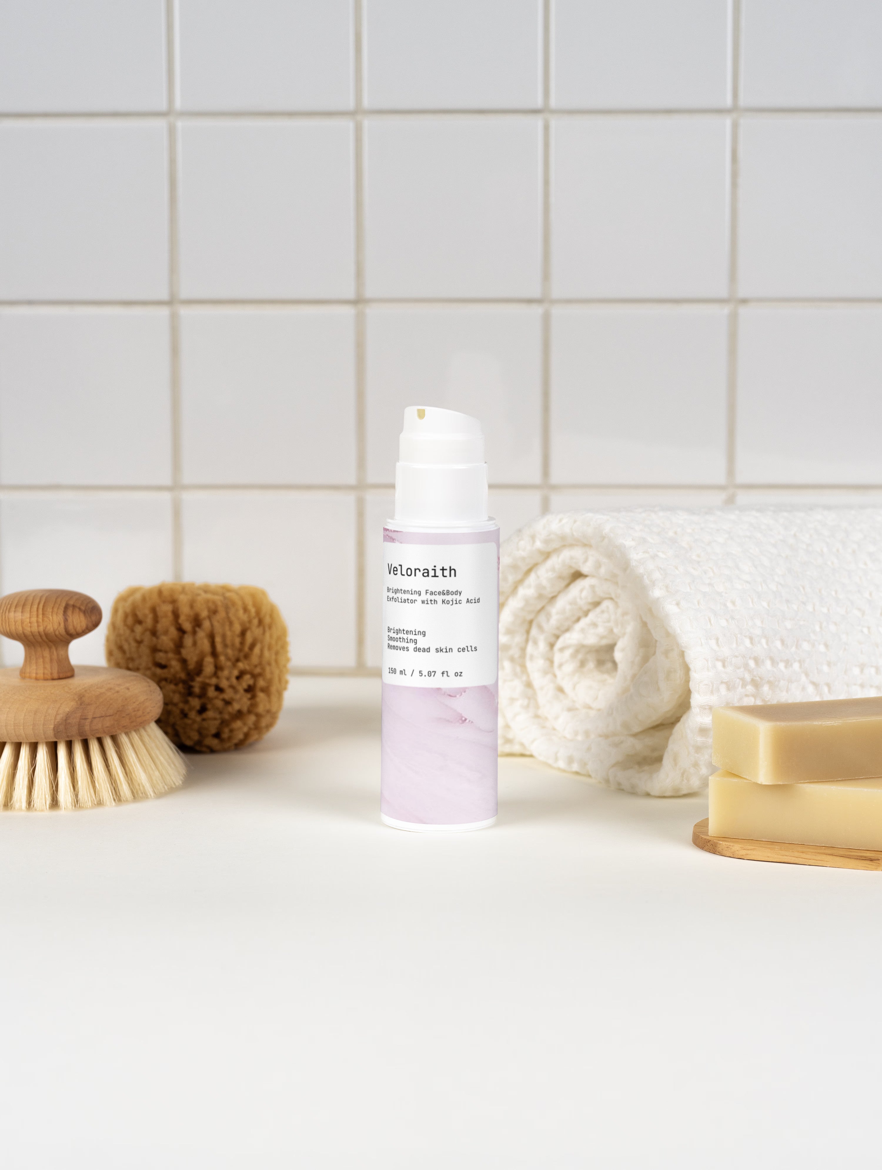 Brightening Face&Body Exfoliator with Kojic Acid